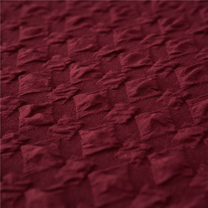 91家纺网 家纺一手货源 找家纺 兴妮雅家纺 2020新款提花牛奶丝椅子套 酒红色