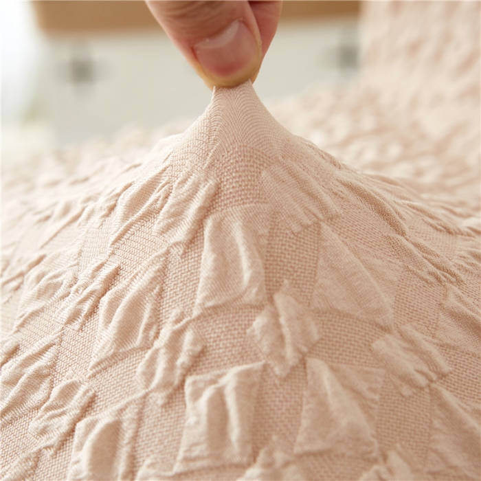 91家纺网 家纺一手货源 找家纺 兴妮雅家纺 2020新款提花牛奶丝椅子套 米色