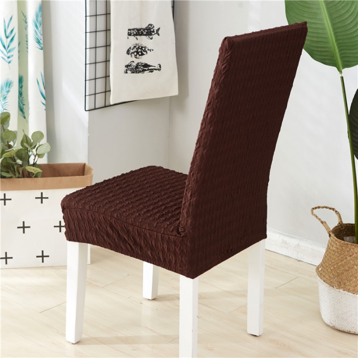 91家纺网 家纺一手货源 找家纺 兴妮雅家纺 2020新款提花牛奶丝椅子套 咖啡色