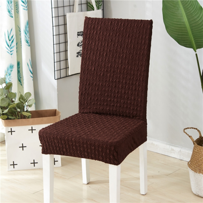 91家纺网 家纺一手货源 找家纺 兴妮雅家纺 2020新款提花牛奶丝椅子套 咖啡色