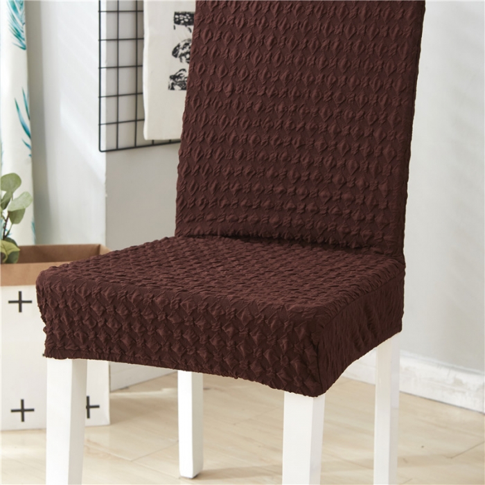 91家纺网 家纺一手货源 找家纺 兴妮雅家纺 2020新款提花牛奶丝椅子套 咖啡色