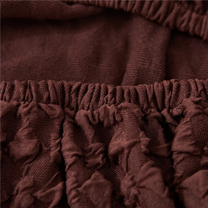 91家纺网 家纺一手货源 找家纺 兴妮雅家纺 2020新款提花牛奶丝椅子套 咖啡色