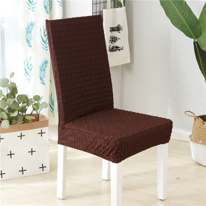 91家纺网 家纺一手货源 找家纺 兴妮雅家纺 2020新款提花牛奶丝椅子套 咖啡色