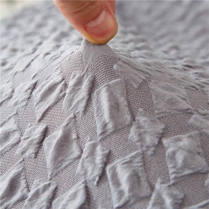 91家纺网 家纺一手货源 找家纺 兴妮雅家纺 2020新款提花牛奶丝椅子套 灰色