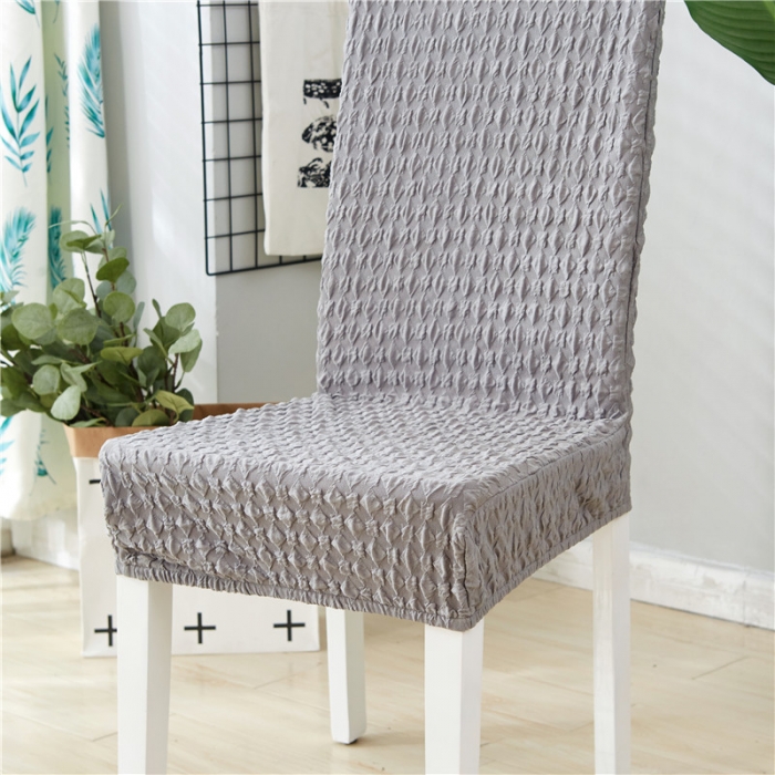 91家纺网 家纺一手货源 找家纺 兴妮雅家纺 2020新款提花牛奶丝椅子套 灰色