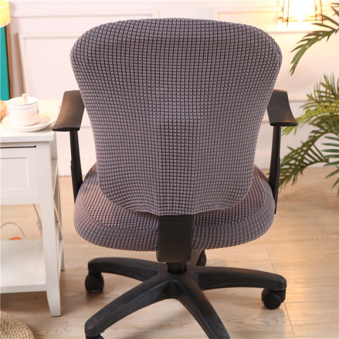 91家纺网 家纺一手货源 找家纺 兴妮雅  2020新款厚款分体椅套 玉米绒灰色