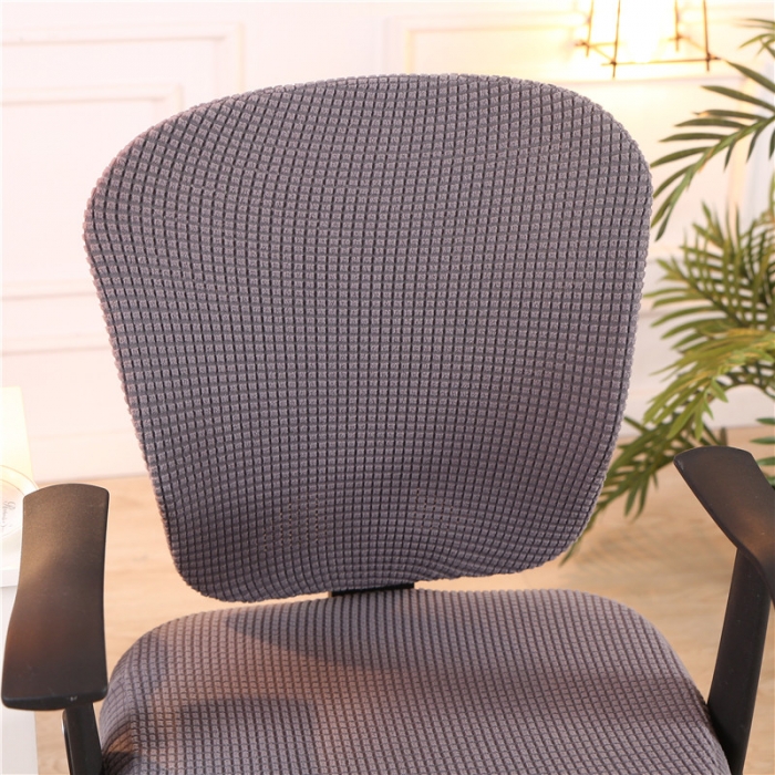 91家纺网 家纺一手货源 找家纺 兴妮雅  2020新款厚款分体椅套 玉米绒灰色