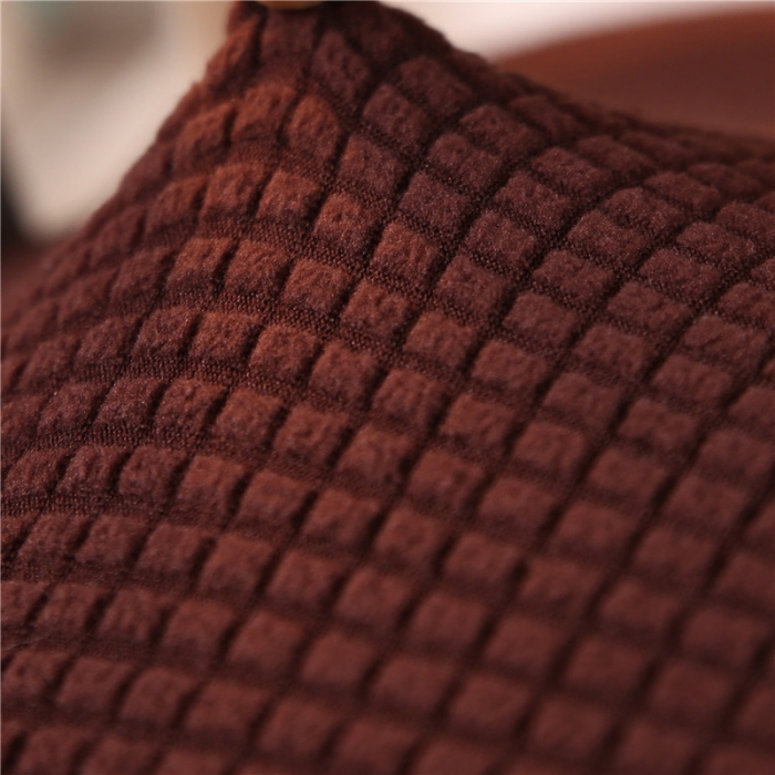 91家纺网 家纺一手货源 找家纺 兴妮雅  2020新款厚款分体椅套 玉米绒咖啡