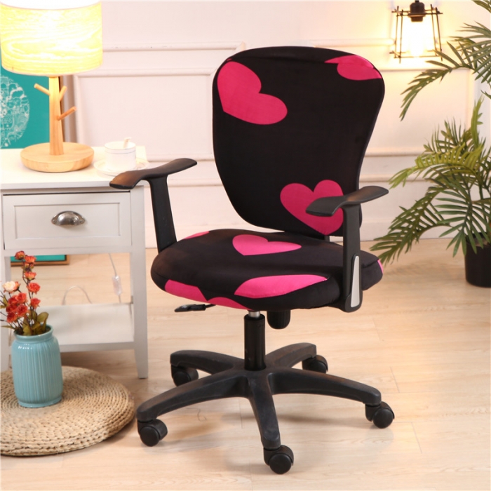 91家纺网 家纺一手货源 找家纺 兴妮雅  2020新款厚款分体椅套 绒布款爱心