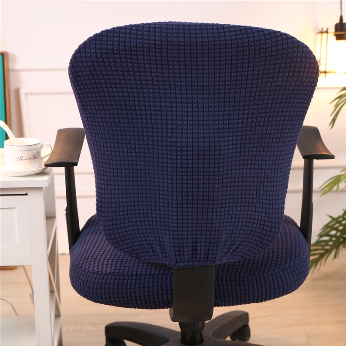 91家纺网 家纺一手货源 找家纺 兴妮雅  2020新款厚款分体椅套 玉米绒藏蓝