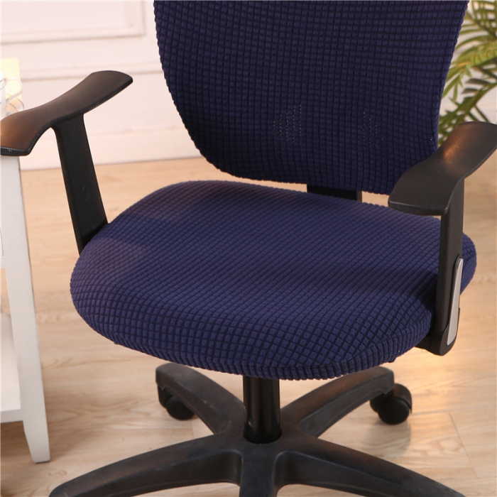 91家纺网 家纺一手货源 找家纺 兴妮雅  2020新款厚款分体椅套 玉米绒藏蓝