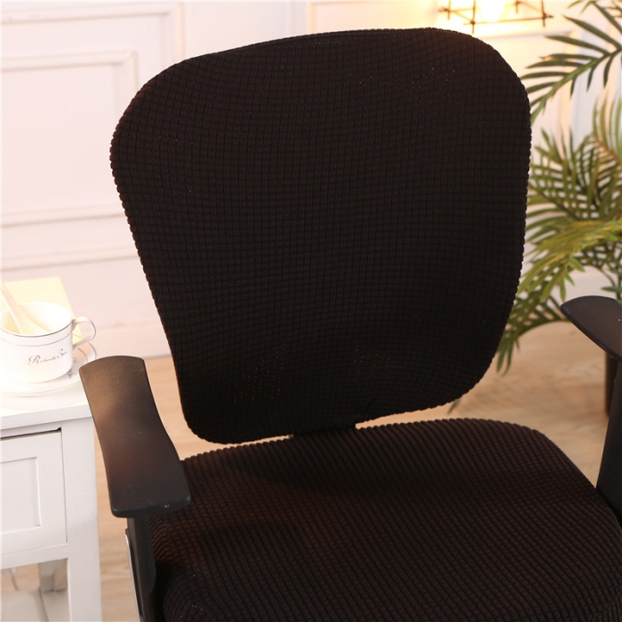 91家纺网 家纺一手货源 找家纺 兴妮雅  2020新款厚款分体椅套 玉米绒黑