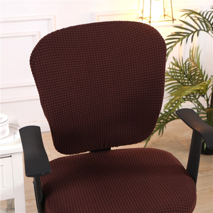 91家纺网 家纺一手货源 找家纺 兴妮雅  2020新款厚款分体椅套 玉米绒咖啡