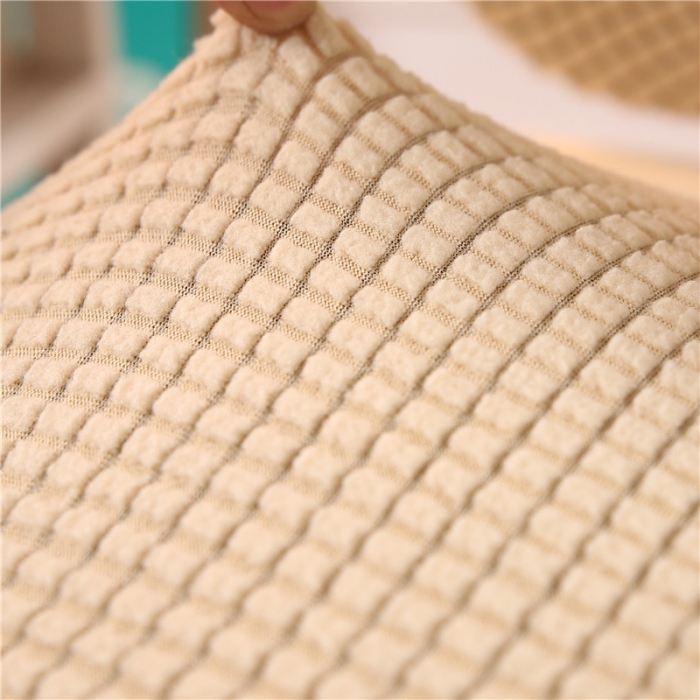 91家纺网 家纺一手货源 找家纺 兴妮雅  2020新款厚款分体椅套 玉米绒米色