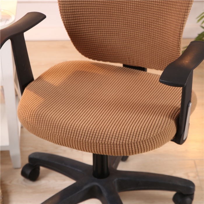 91家纺网 家纺一手货源 找家纺 兴妮雅  2020新款厚款分体椅套 玉米绒驼色