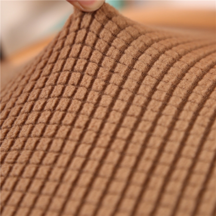 91家纺网 家纺一手货源 找家纺 兴妮雅  2020新款厚款分体椅套 玉米绒驼色