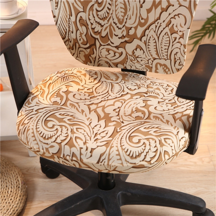 91家纺网 家纺一手货源 找家纺 兴妮雅  2020新款四季款分体椅套 凤尾咖