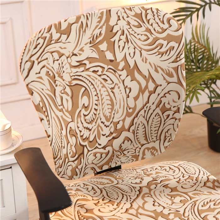 91家纺网 家纺一手货源 找家纺 兴妮雅  2020新款四季款分体椅套 凤尾咖