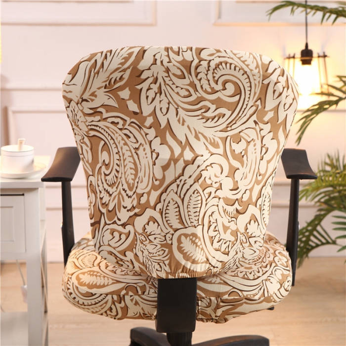 91家纺网 家纺一手货源 找家纺 兴妮雅  2020新款四季款分体椅套 凤尾咖