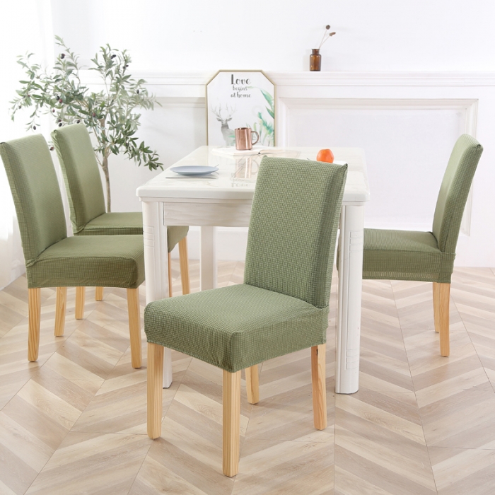 91家纺网 家纺一手货源 找家纺 兴妮雅家纺 2020新款华夫格椅子套系列 豆绿