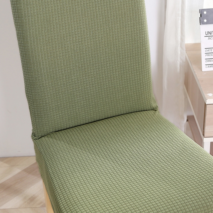 91家纺网 家纺一手货源 找家纺 兴妮雅家纺 2020新款华夫格椅子套系列 豆绿