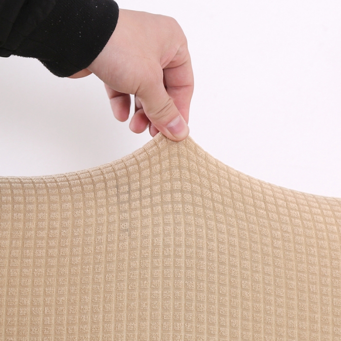 91家纺网 家纺一手货源 找家纺 兴妮雅家纺 2020新款华夫格椅子套系列 米色