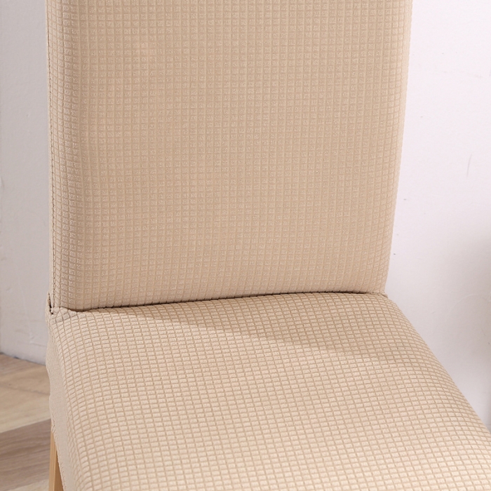 91家纺网 家纺一手货源 找家纺 兴妮雅家纺 2020新款华夫格椅子套系列 米色