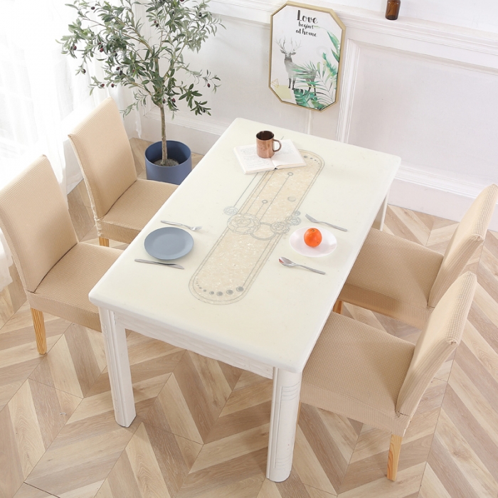 91家纺网 家纺一手货源 找家纺 兴妮雅家纺 2020新款华夫格椅子套系列 米色