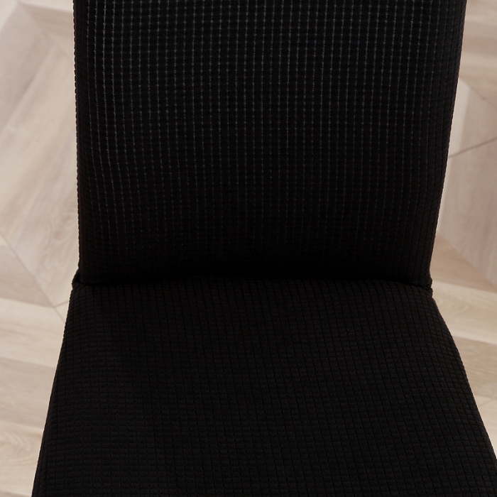 91家纺网 家纺一手货源 找家纺 兴妮雅家纺 2020新款华夫格椅子套系列 黑色