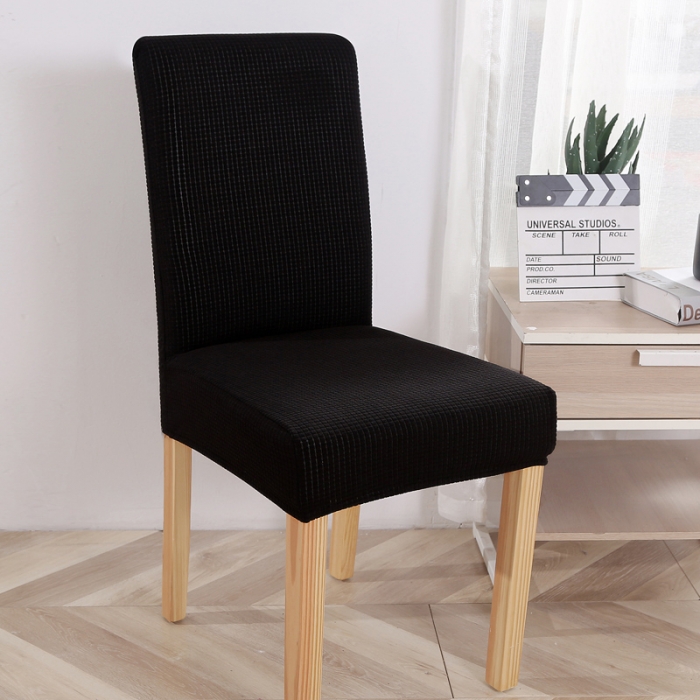 91家纺网 家纺一手货源 找家纺 兴妮雅家纺 2020新款华夫格椅子套系列 黑色