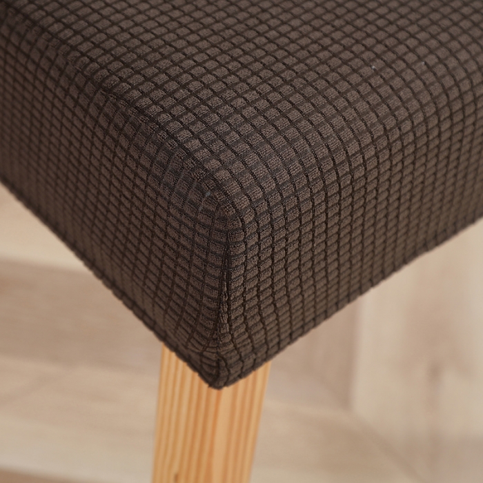 91家纺网 家纺一手货源 找家纺 兴妮雅家纺 2020新款华夫格椅子套系列 浅咖啡