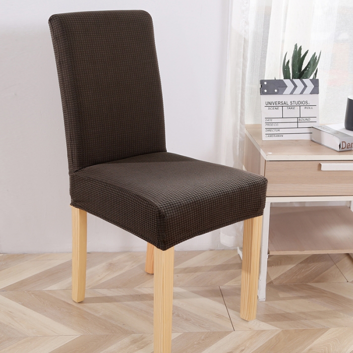 91家纺网 家纺一手货源 找家纺 兴妮雅家纺 2020新款华夫格椅子套系列 浅咖啡