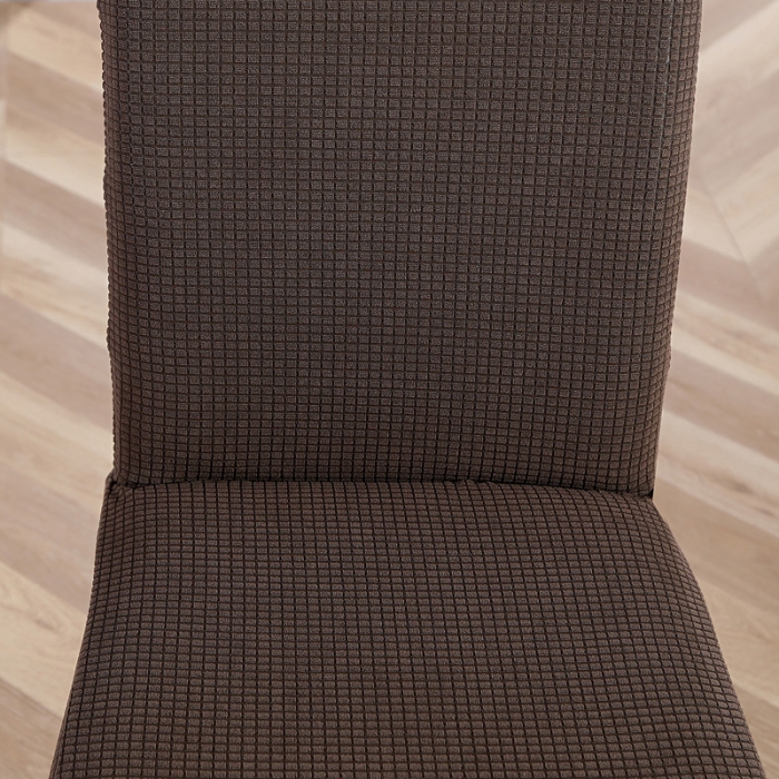 91家纺网 家纺一手货源 找家纺 兴妮雅家纺 2020新款华夫格椅子套系列 浅咖啡