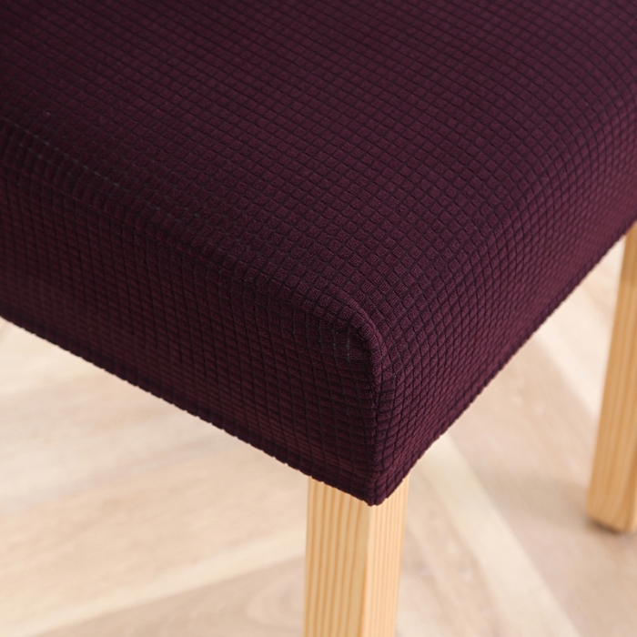 91家纺网 家纺一手货源 找家纺 兴妮雅家纺 2020新款华夫格椅子套系列 深咖啡