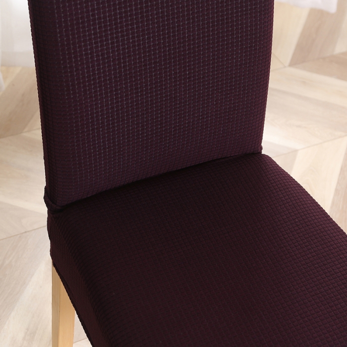 91家纺网 家纺一手货源 找家纺 兴妮雅家纺 2020新款华夫格椅子套系列 深咖啡