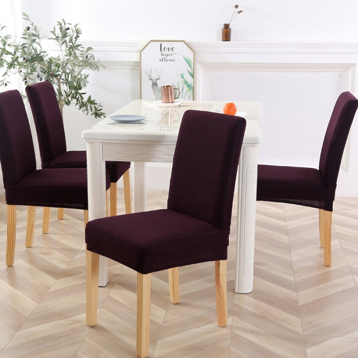 91家纺网 家纺一手货源 找家纺 兴妮雅家纺 2020新款华夫格椅子套系列 深咖啡