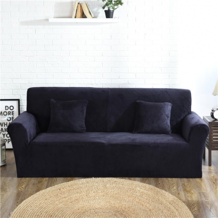 兴妮雅  2020新款毛绒款沙发套 深灰