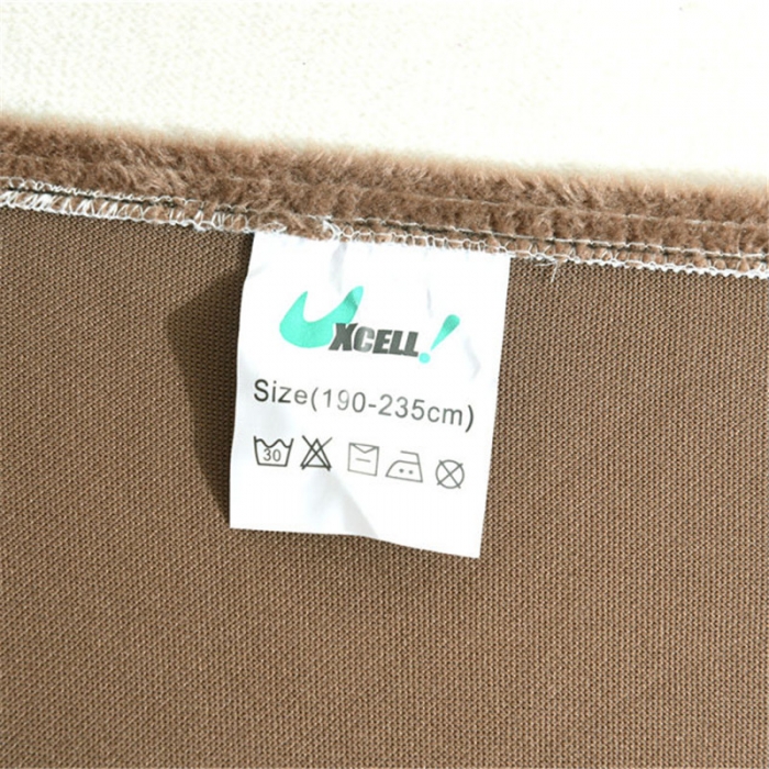 91家纺网 家纺一手货源 找家纺 兴妮雅  2020新款毛绒款沙发套 驼色