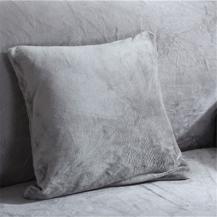 91家纺网 家纺一手货源 找家纺 兴妮雅  2020新款毛绒款沙发套 银灰