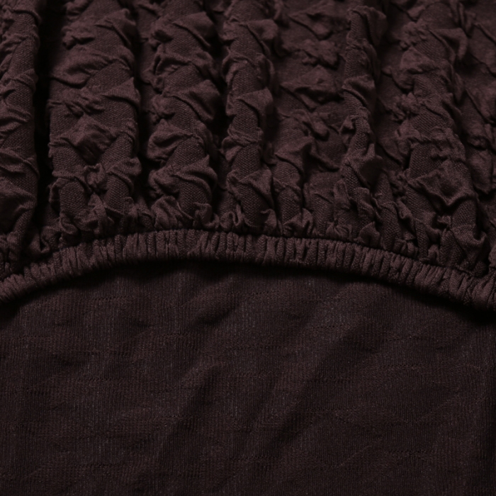 91家纺网 家纺一手货源 找家纺 兴妮雅 2020新款牛奶丝压花沙发套 咖啡