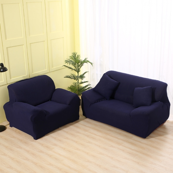 91家纺网 家纺一手货源 找家纺 兴妮雅 2020新款玉米绒沙发套 藏蓝