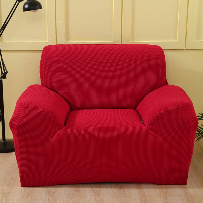 91家纺网 家纺一手货源 找家纺 兴妮雅 2020新款玉米绒沙发套 大红