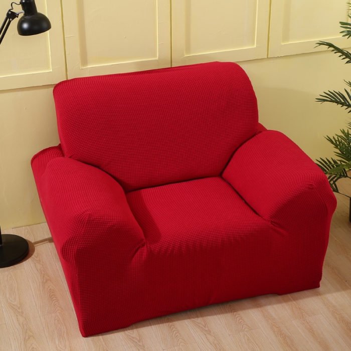 91家纺网 家纺一手货源 找家纺 兴妮雅 2020新款玉米绒沙发套 大红