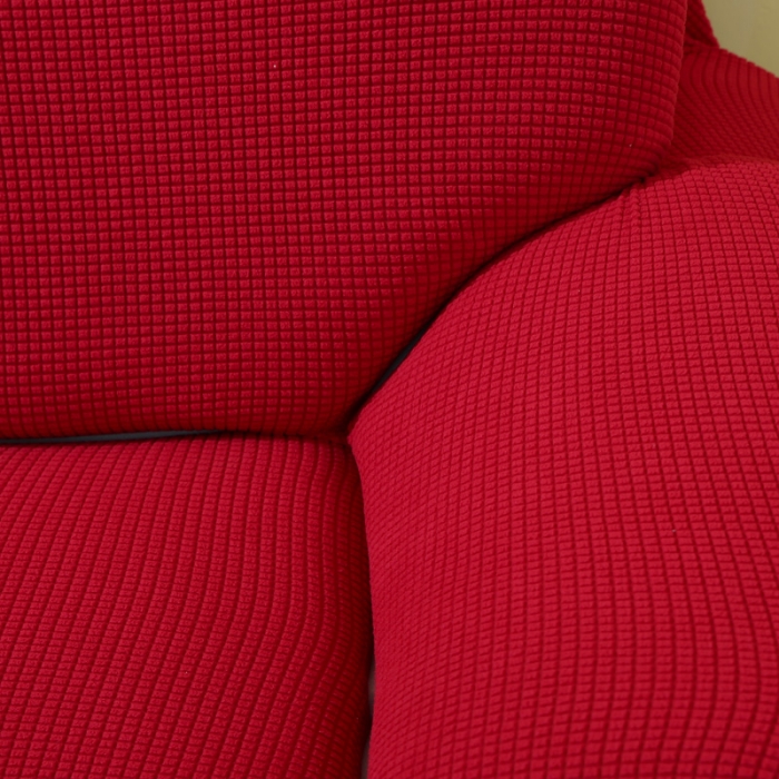 91家纺网 家纺一手货源 找家纺 兴妮雅 2020新款玉米绒沙发套 大红