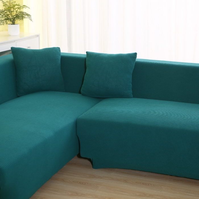 91家纺网 家纺一手货源 找家纺 兴妮雅 2020新款玉米绒沙发套 翡绿