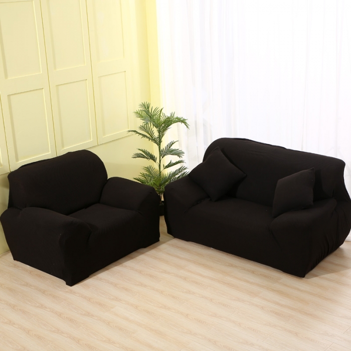 91家纺网 家纺一手货源 找家纺 兴妮雅 2020新款玉米绒沙发套 黑