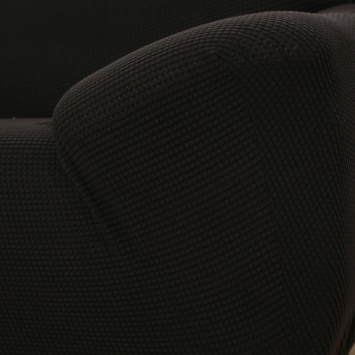 91家纺网 家纺一手货源 找家纺 兴妮雅 2020新款玉米绒沙发套 黑