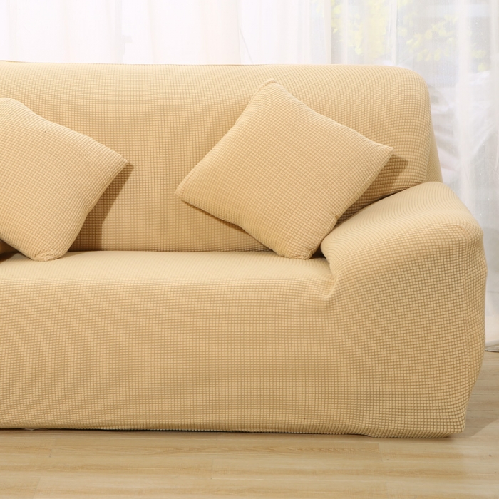 91家纺网 家纺一手货源 找家纺 兴妮雅 2020新款玉米绒沙发套 米色