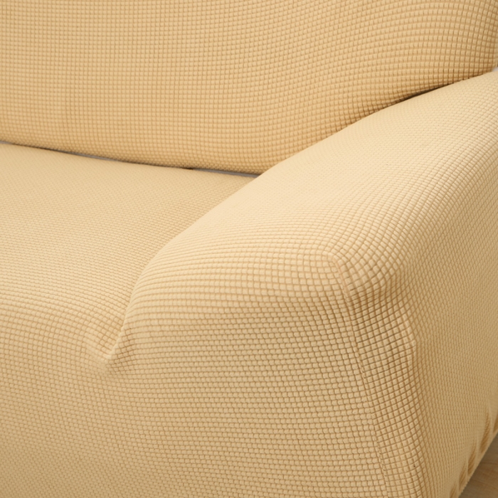 91家纺网 家纺一手货源 找家纺 兴妮雅 2020新款玉米绒沙发套 米色