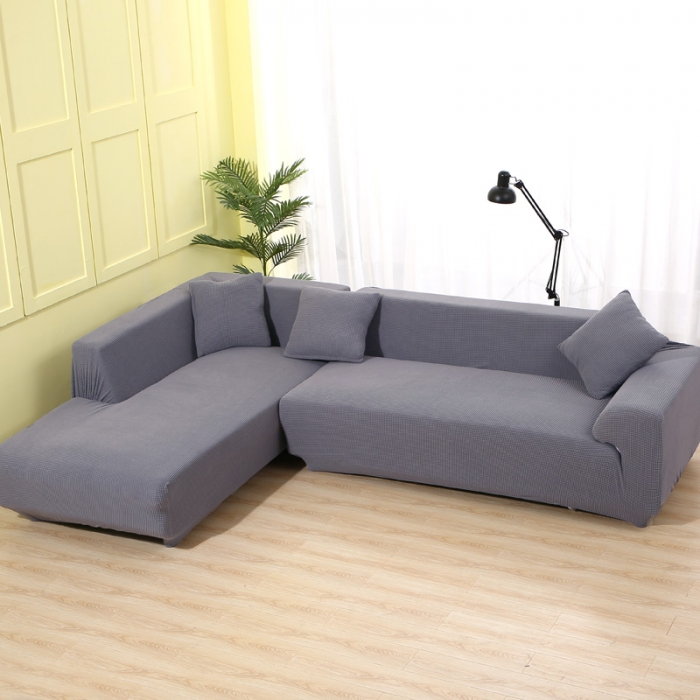 91家纺网 家纺一手货源 找家纺 兴妮雅 2020新款玉米绒沙发套 浅灰